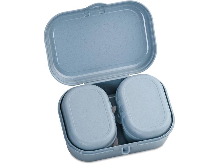 Lunchbox Koziol Blau Kunststoff T 15.1 cm Set - Lunchbox