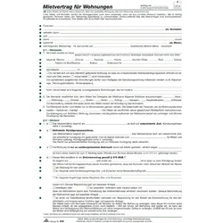 Roth, Formular, Mietvertrag für Wohnungen