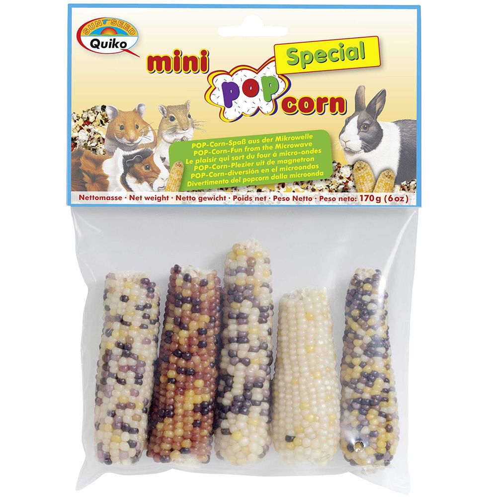 Quiko Mini Pop Corn Special für Nager 3-er Set 3x170 g Futter