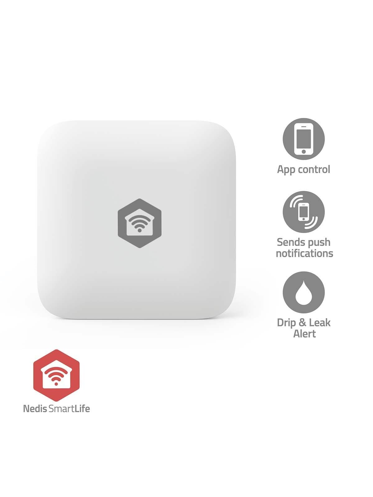 Nedis SmartLife Water Detector Zigbee 3.0 Battery Max. battery life: 12 Months White