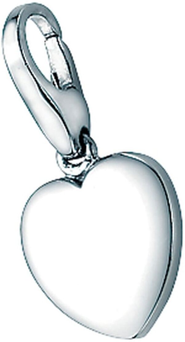 Charm Herz "Herz glänzend, Silber 925", silber, GIORGIO MARTELLO MILANO, Charms, Damen