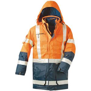 elysee Arbeitsjacke WALLACE 23431-1, Warnschutzjacke, signalorange, wasserdicht, Gr. M