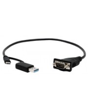Exsys GmbH USB 2.0 C+A zu 1S Seriell RS-232 Port LED FTDI Digital/Daten (EX-23001)
