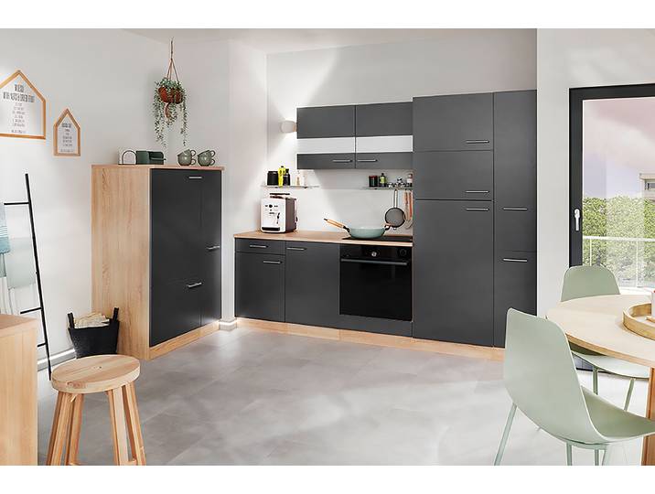Armoire suspendue Merle 110cm Gris/Gris