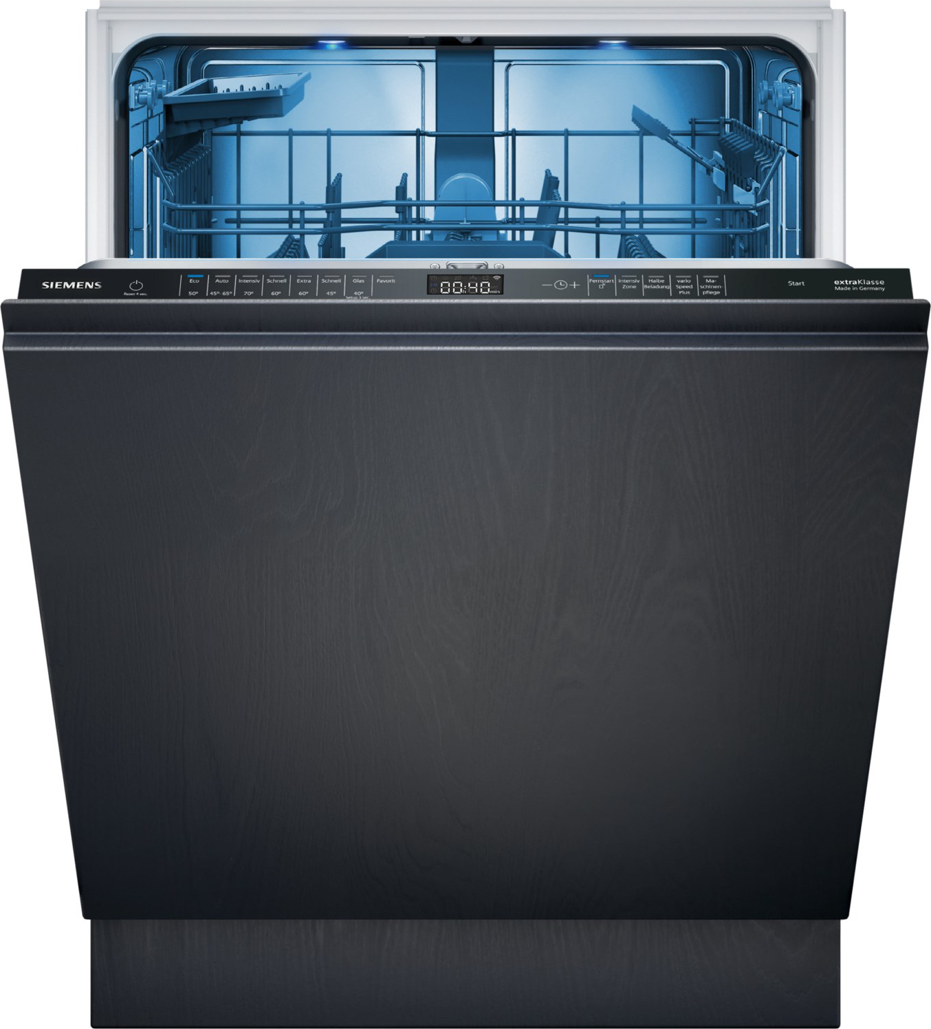 Siemens iQ500 SN65EX00BD, Voll integriert, Standardgröße (60 cm), Schwarz, Touchsteuerung, 1,75 m, 1,65 m