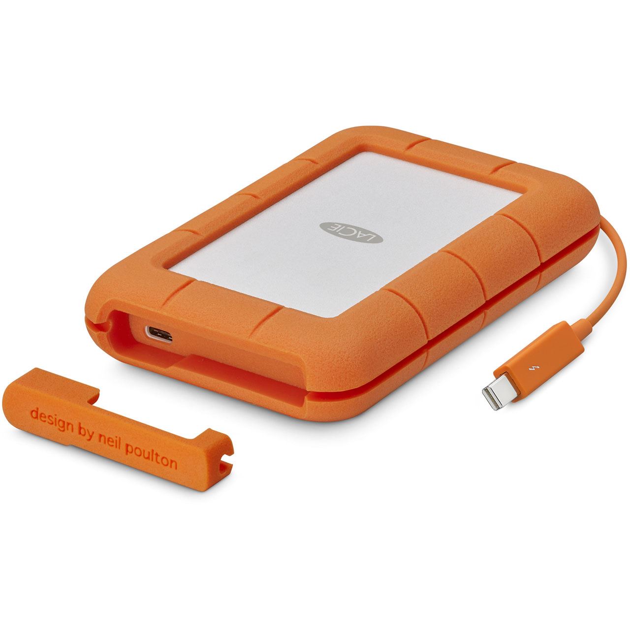 5TB LaCie Rugged STFR5000800 2.5" (6.4cm) USB 3.0 (Typ-C) silber/orange