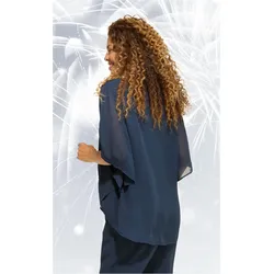 Viskose-Bluse in marine in Größe 38 von DW-Shop, Marine, 38