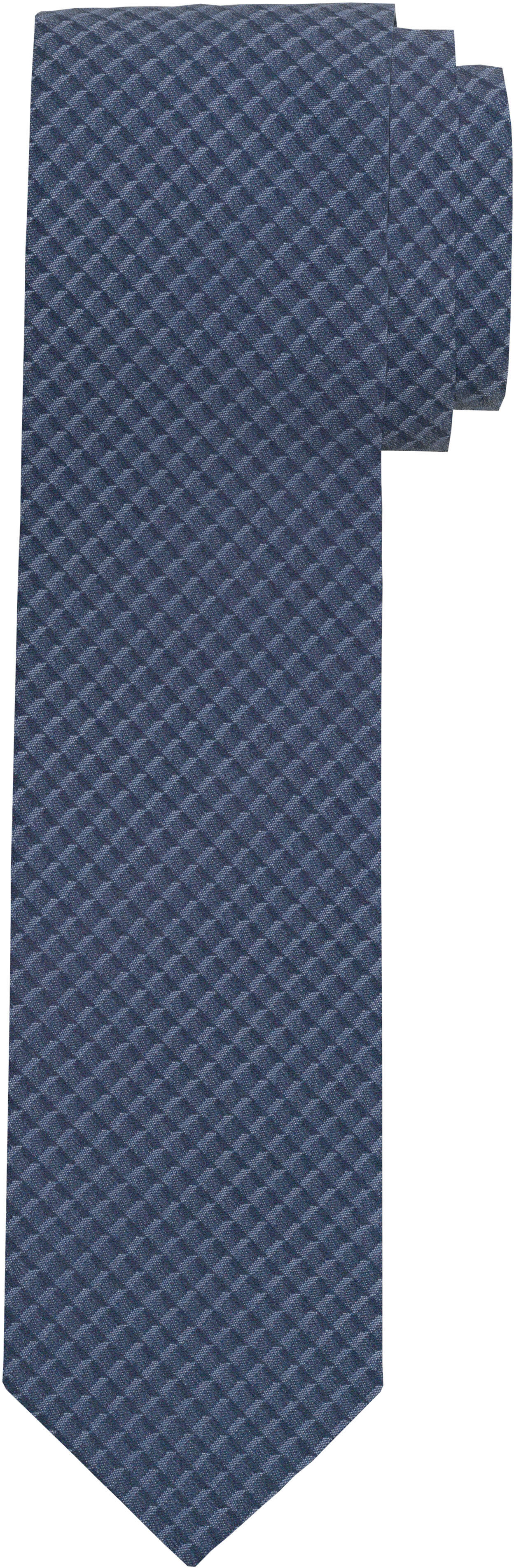 Krawatte OLYMP "Krawatte mit Strukturmuster", Herren, blau, Seide, Strukturmuster, Krawatten Krawatte, aus reiner Seide blau Einheitsgröße