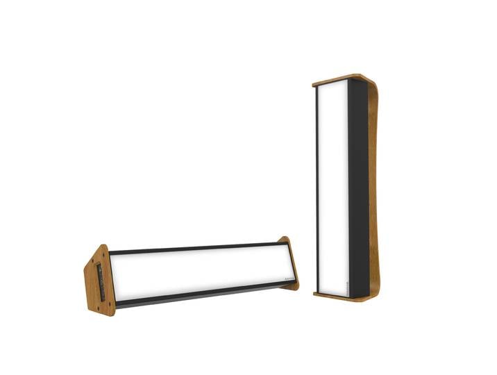 Dayvia Mobilly Lampe de luminothérapie cadre bois - Noir