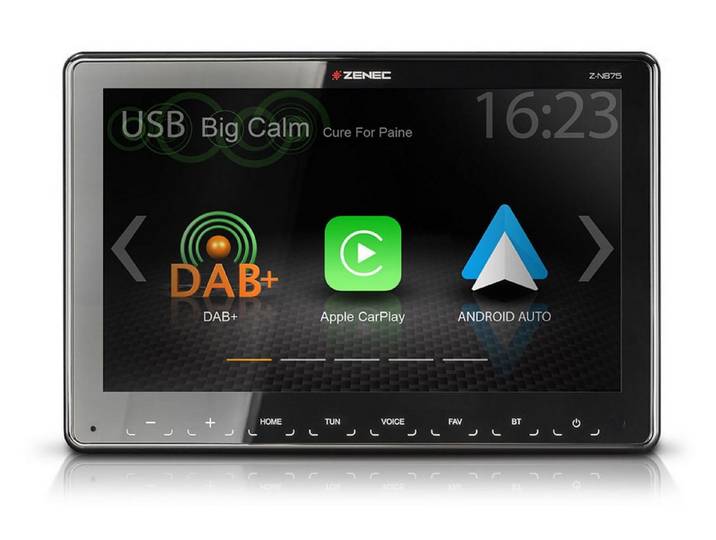 Zenec Z-N875 9 1-DIN Apple CarPlay und Google Android Autoradio (RDS, AM/FM Radio, Animiertes Display, Freisprecheinrichtung, 1 DIN)