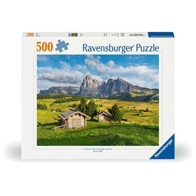 Erwachsenenpuzzle 500 Teile - Dolomitenidylle Seiser Alm