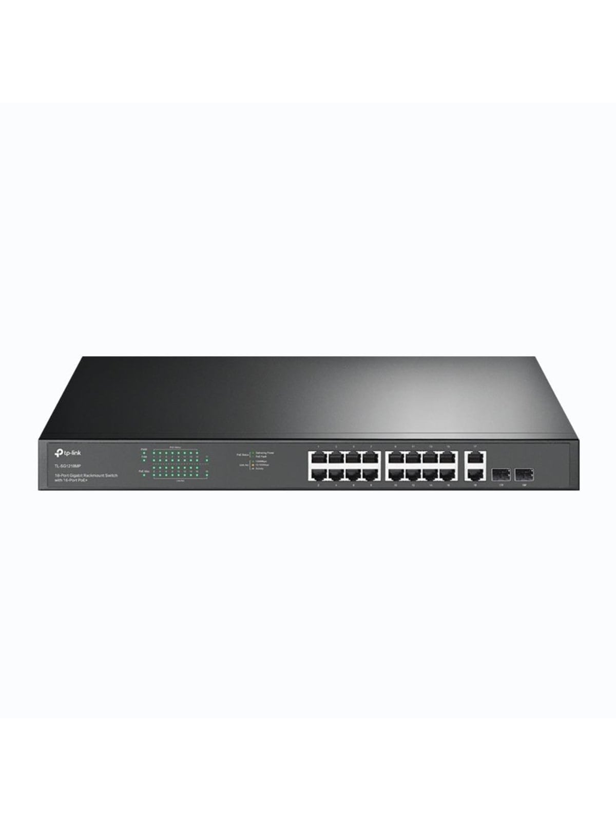 TP-Link TL-SG1218MP 18-Port Gigabit Rackmount Switch with 16 PoE+ (250W)