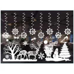 Gxhong Fensteraufkleber Weihnachten, Weihnachten Fensterbilder, Fenster Weihnach...