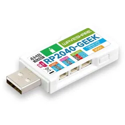 Waveshare RP2040-GEEK Entwicklungsboard: 1.14 Zoll 65K Color LCD Display, USB-Debugging