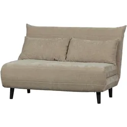 Schlafsofa Xem aus weichem Samt, modern und vielseitig, naturfarben, für 1 Person, 122 x 92 cm