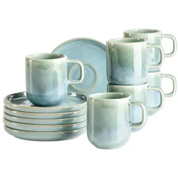 MÄSER Espressotassen-Set, 12-tlg., ATACAMA GRÜN postsicher, Serie CORDELIA