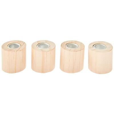 Mini Kerzenhalter Zylinder, 3 x 3 x 3 cm, 4 Stück, 100%