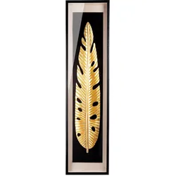 Gilde, Bilder, Golden Leaf, Blattmotiv, Gold H: 160 cm (50 x 160 cm)