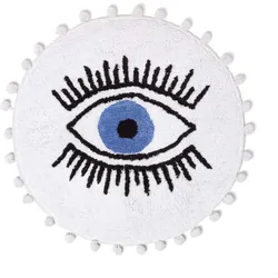 BADEMATTE Eye See You rund 60 cm, Baumwolle