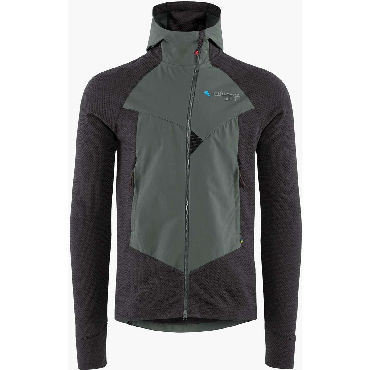 Klättermusen Hugin Zip Hoodie M's raven-teal grey (951) L 20681M21_951-L