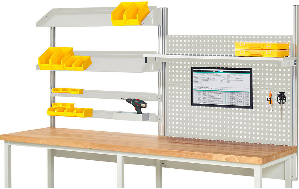 System-Aufbau-Komplettset 5, für Werkbank, Breite 2500 mm RAU