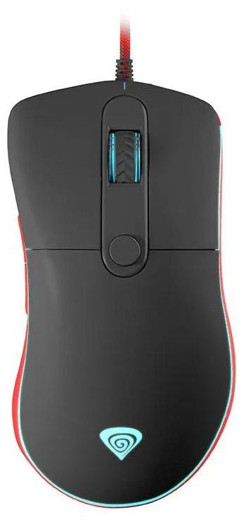 Genesis Krypton 500 Optische Gaming Muis voor Rechtshandigen, USB Type-A, 7200 DPI, Zwart-Rood