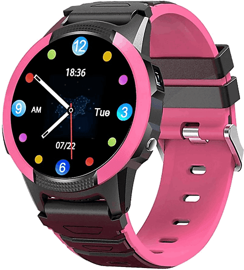 Smartwach infantil - Save Family Slim, 43 mm, Botón SOS, GPS, WIFI y LBS, Alarma, 24h Autonomía, Rosa