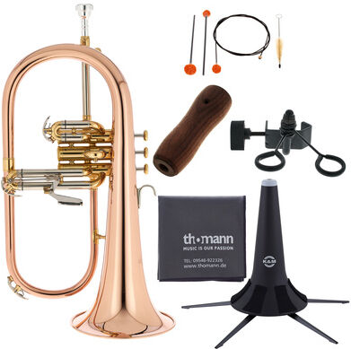 Thomann FH 600 G Bb-Flugelhorn Set schwarz