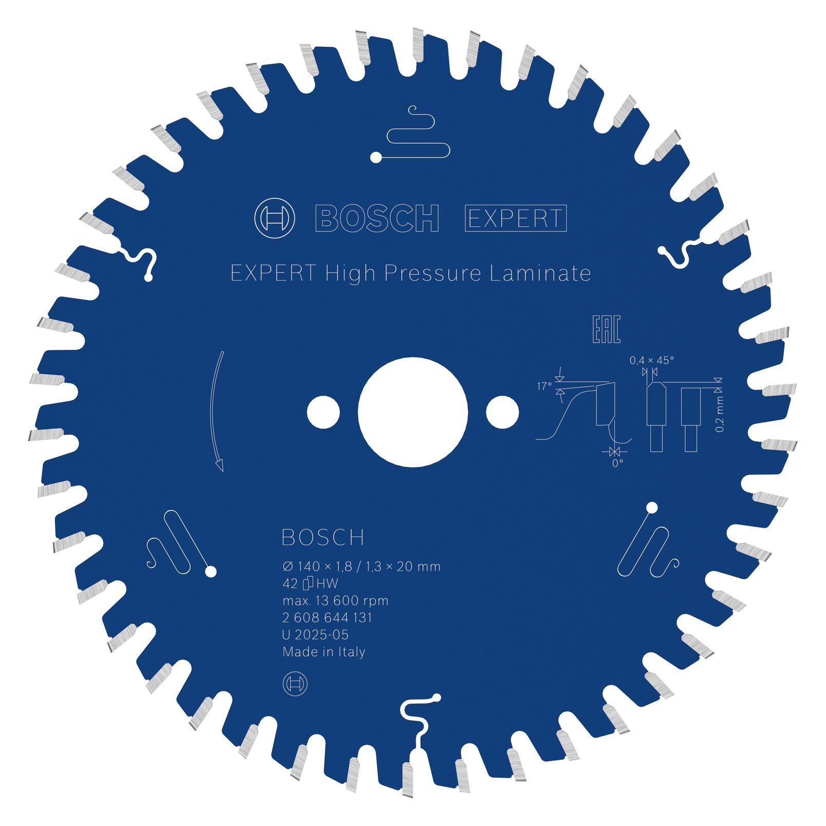 Bosch Professional Zubehör Expert für Hochdrucklaminat (2608644131)