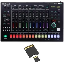 Roland Drum-Machine TR-8S Drum-Computer mit Speicherkarte, Audio Zubehör, Schwarz