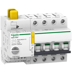Schneider Electric A9C66416 Reflex iC60H Ti24 16A 4P D, Fernschaltbarer Leitungsschutzschalter