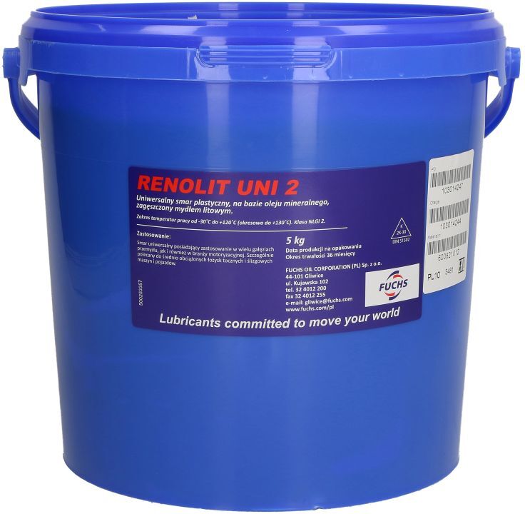Fuchs Oil Lagerfett FUCHS 600821012 RENOLIT UNI 2 5kg