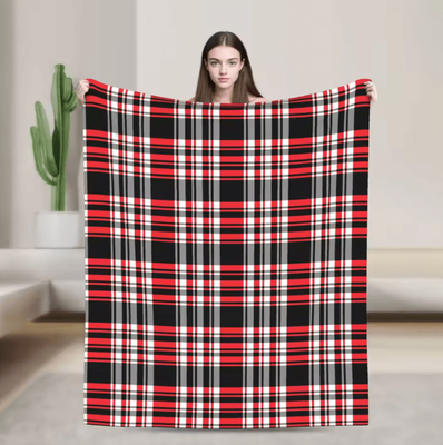 Inspire Curations Royal Stewart Tartan Plaid Soft Fleece Throw Blanket 9 75x100cm 30x40in