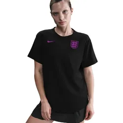 NIKE England One Relaxed Dri-FIT kurzarm Trainingsshirt Damen 010 - black/vivid purple S