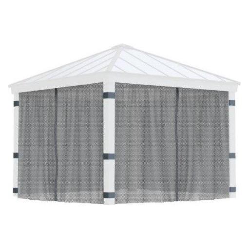 NSH Nordic Pavillon Insektenschutznetz 435x212cm Grau (435 cm, 212 cm) (7290108611243)