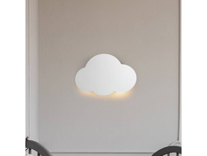 Wandleuchte Cloud TK Lighting, dimmbar, weiß / opal, für Wohn- / Esszimmer, Metall, Junges Wohnen