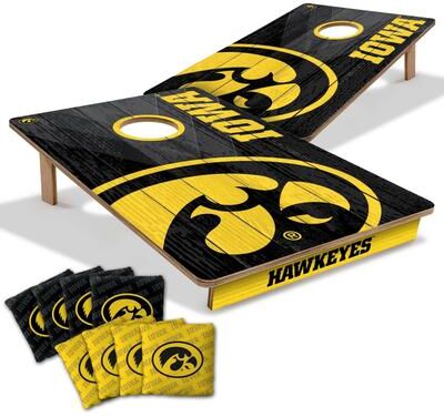 Skip's Garage Iowa Hawkeyes NCAA Tailgate Cornhole Board Set