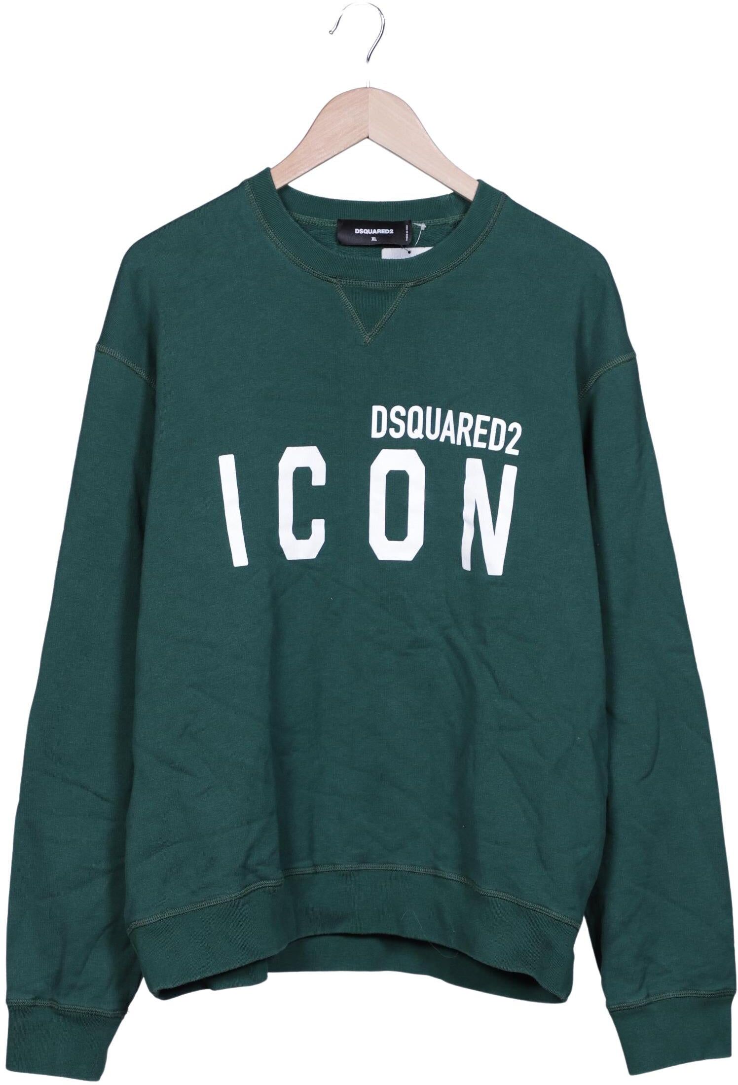 Dsquared2 Herren Sweater, Grün, Gr. XL, Baumwolle / Elasthan - Second Hand