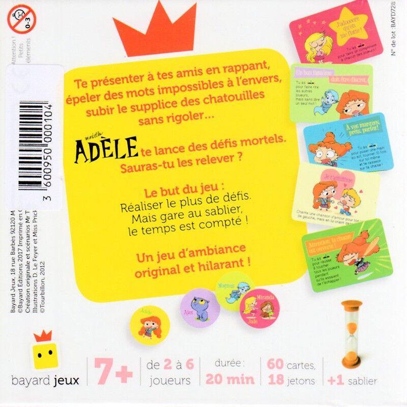 Bayard Jeux Mortelle Adèle - Défis mortels