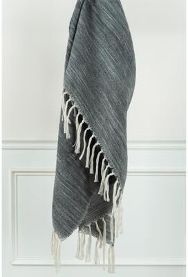 Rizzy Home Striped Hand-tied Throw Blanket