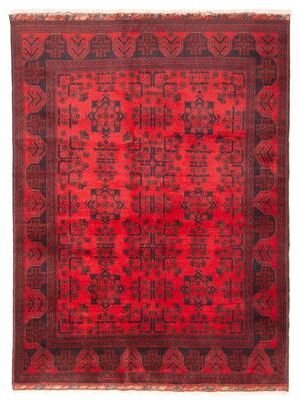 ECARPETGALLERY Hand-knotted Finest Khal Mohammadi Red Wool Rug - 4'11 x 6'5