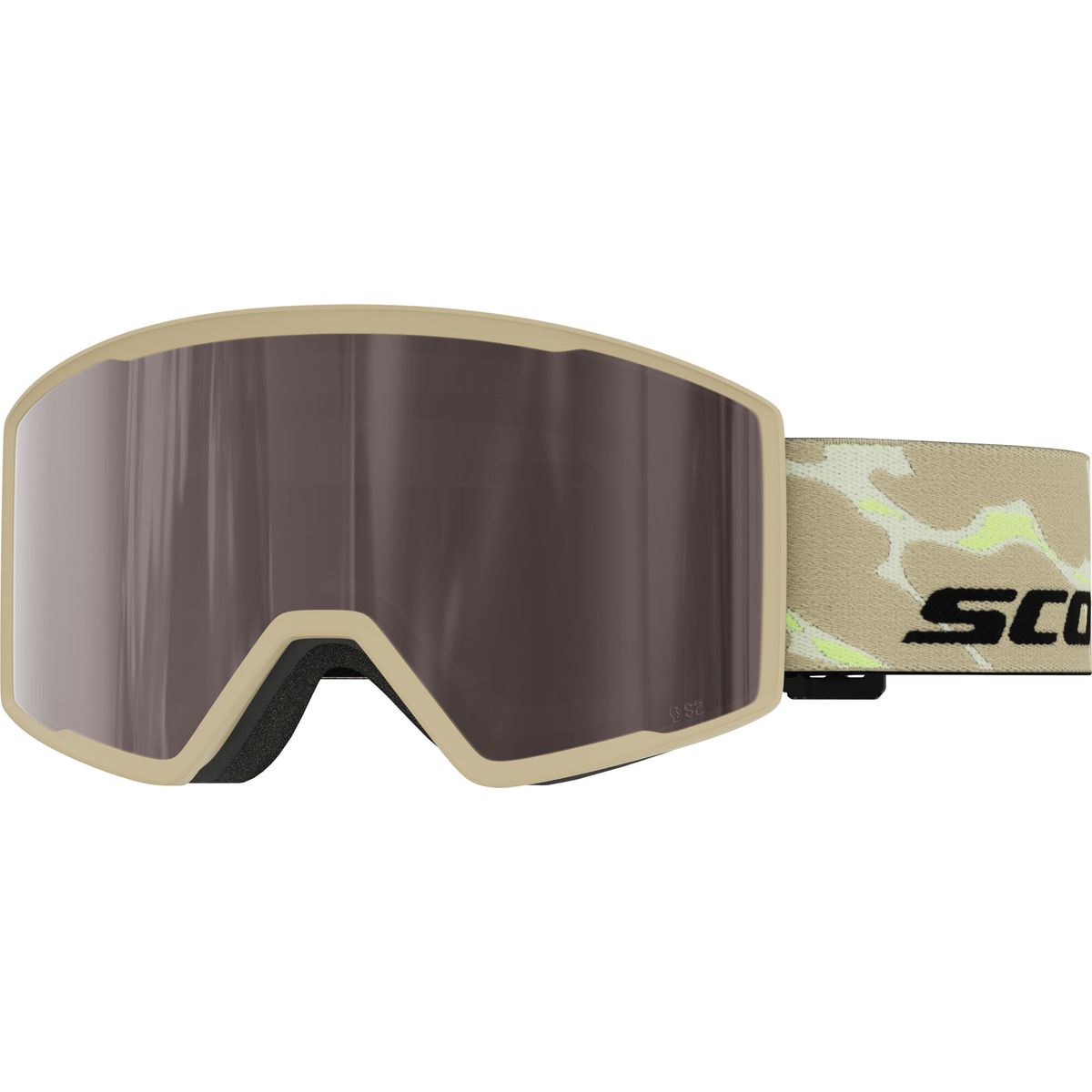 Scott Goggle Trace Pro mojave beige / silver chrome s2 (7813) - 4253347813378