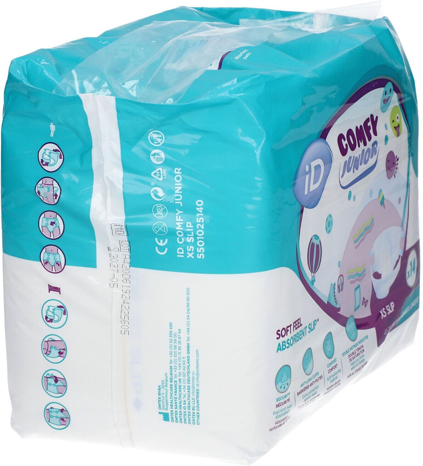 ID Comfy Junior Slip XS 40-70 cm 14 St Windeln