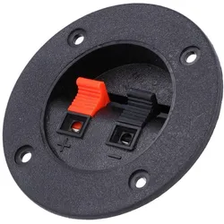 NINIGI Steckverbinder für Lautsprecher, Ø75mm, Klemme mit Druckknopf, 49mm Öffnung, 25mm Tiefe