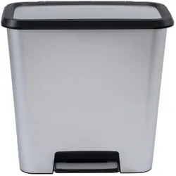 Curver Kosz Na śmieci Z Pedałem 50l, Abfalleimer, Silber
