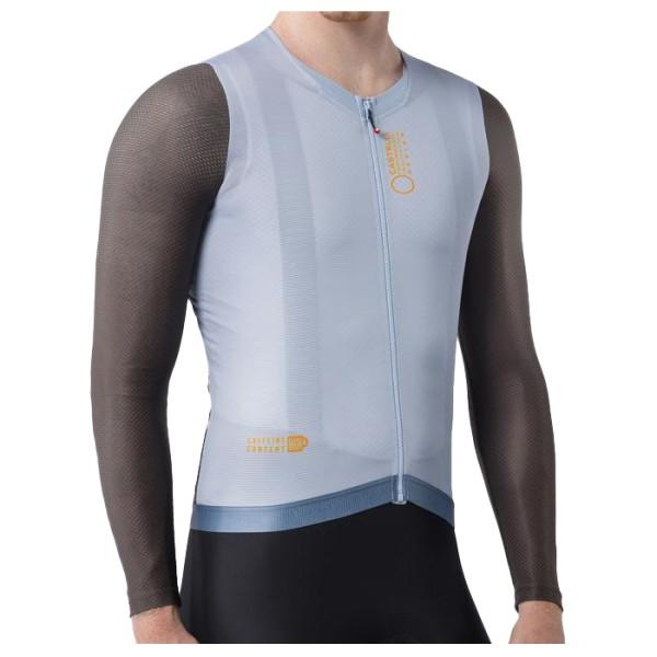 Castelli - Corretto L/S Jersey - Velotrikot Gr XXL grau
