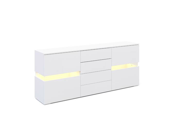 Sideboard LED TANA 177 x 72 cm weiss