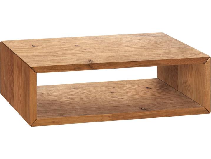 Nachttisch HASENA Akai , braun (wildeiche natur, geölt), B:50cm H:16cm T:41cm, Wildeiche massiv, Tische, Nachttisch