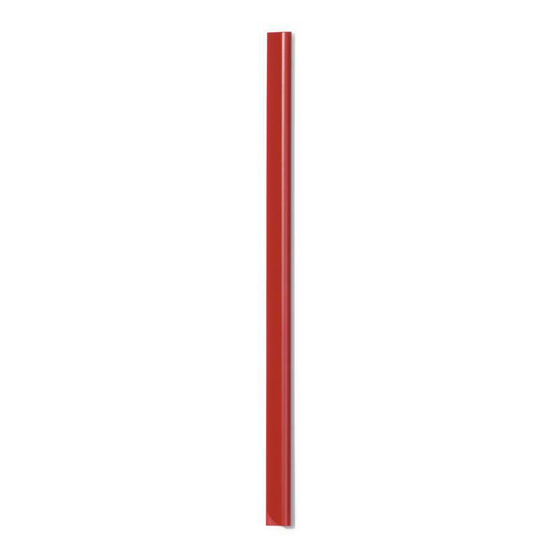 DURABLE 50 Klemmschienen rot DIN A4 60 Blatt