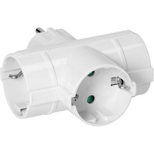 Orno Steckdosenadapter AE-13184, weiß, 3-fach Schuko bis 3680 Watt